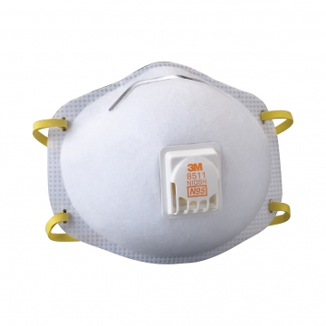 3M™ N95 8511 頭戴式 拋棄式防塵口罩